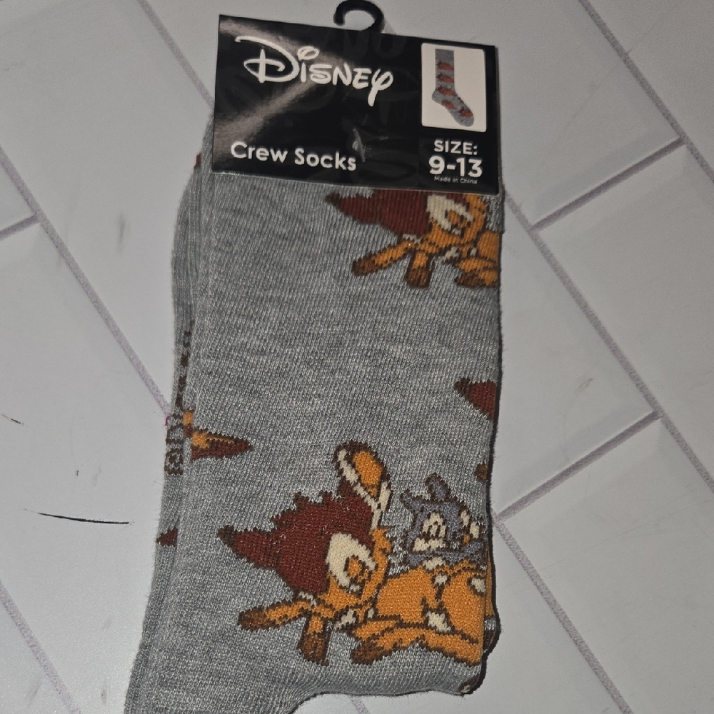 Disney Bambi Gray Crew Socks
